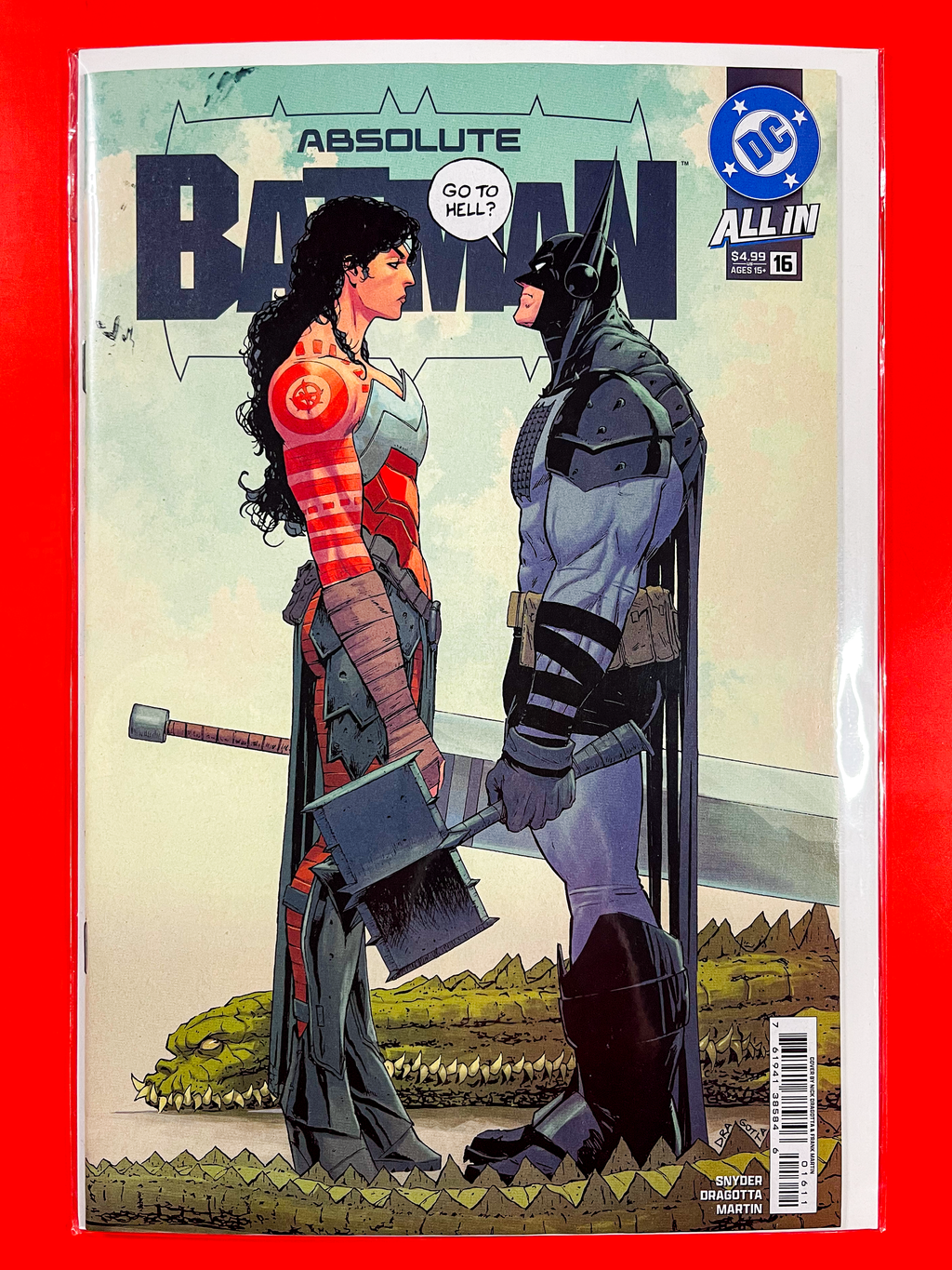 Batman, Absolute #16 | Nick Dragotta, Frank Martin Cover
