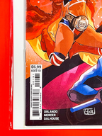 Bottom left corner of DC x AEW #1 | Edwin Galmon Cover