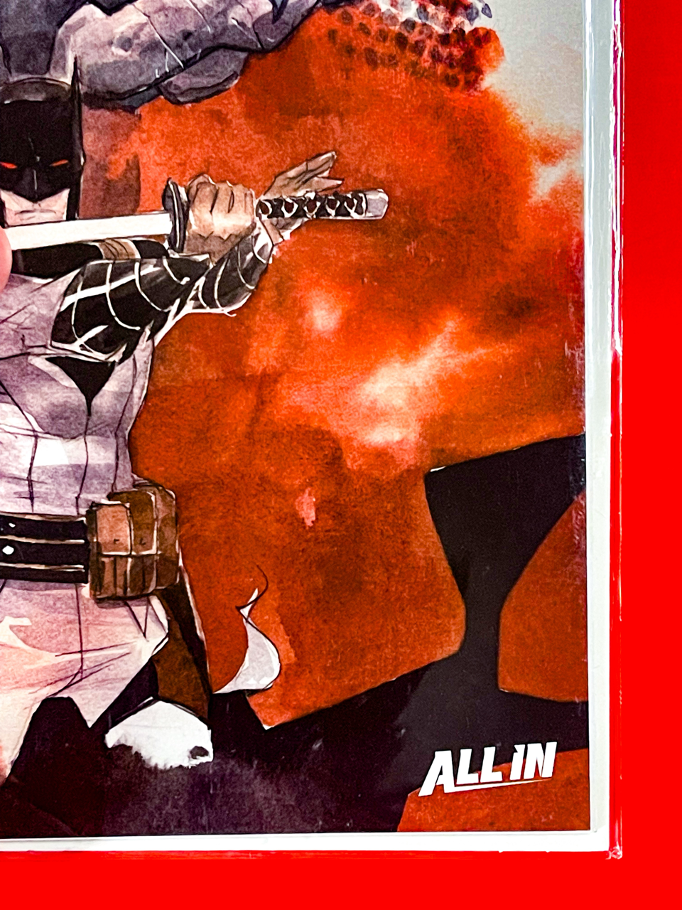 Bottom right corner of DC K.O Knightfight #4 | Dustin Nguyen Cover