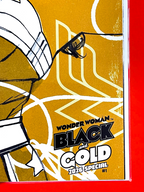 Bottom right corner of Wonder Woman: Black & Gold #1 | Mitch Gerads Cover