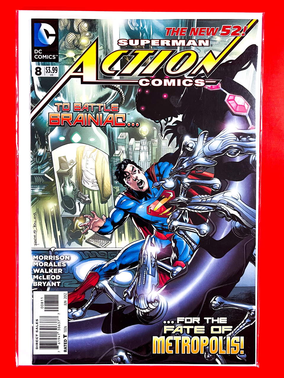 Main Cover of Action Comics #8 | Rags Morales Cover