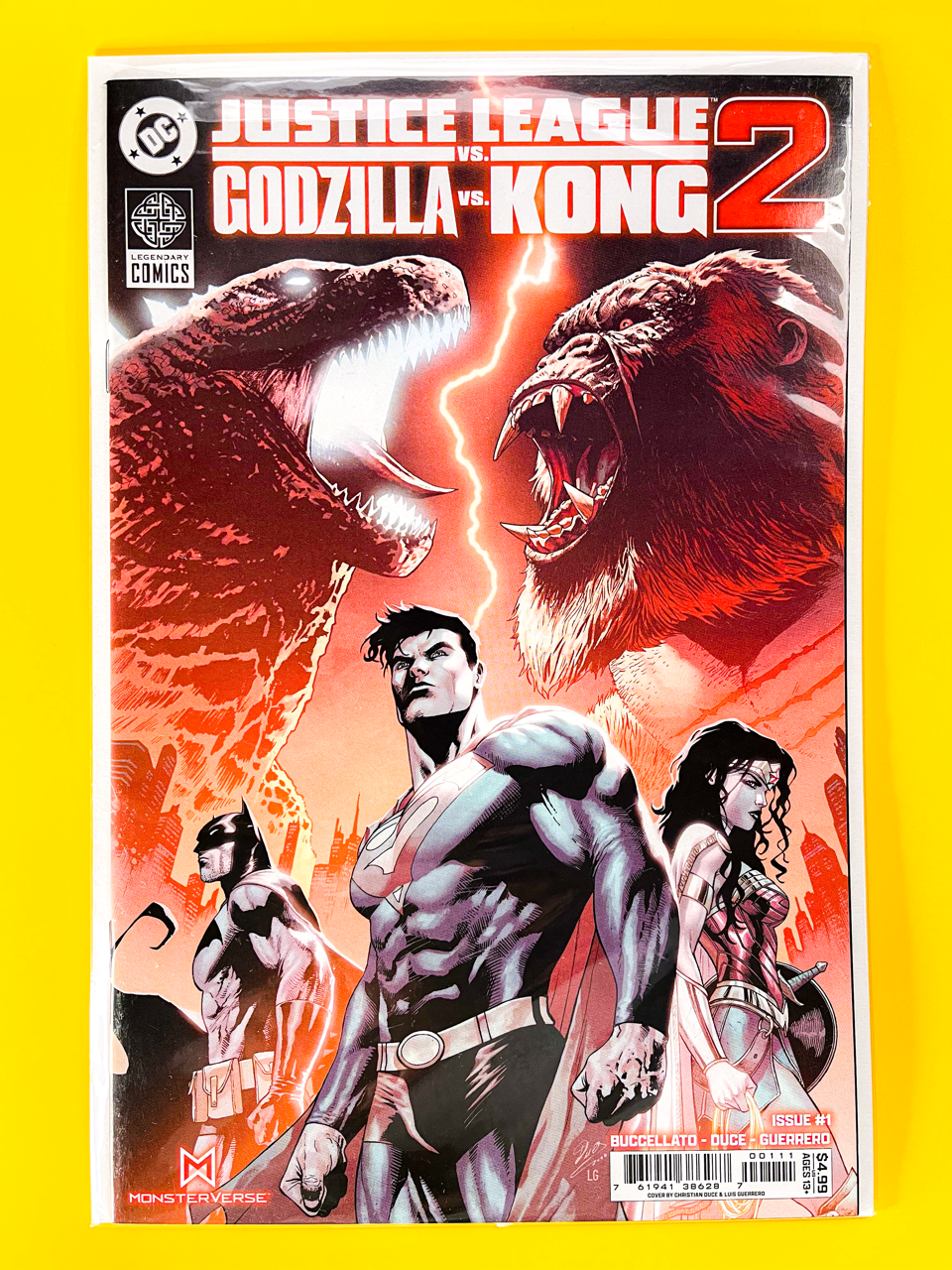 Justice League vs. Godzilla vs. Kong 2 #1 | Christian Duce Cover