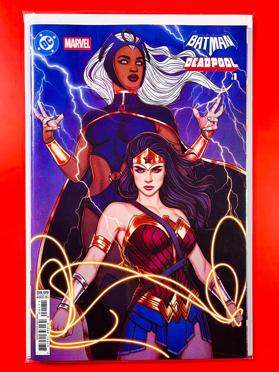 Main Cover of Batman & Deadpool #1 | Jenny Frison Cover
