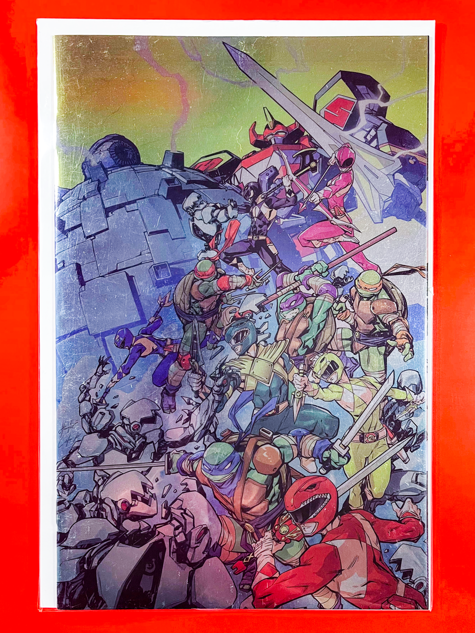 Mighty Morphin Power Rangers & Teenage Mutant Ninja Turtles III #4 | Hendry Prasetya Cover