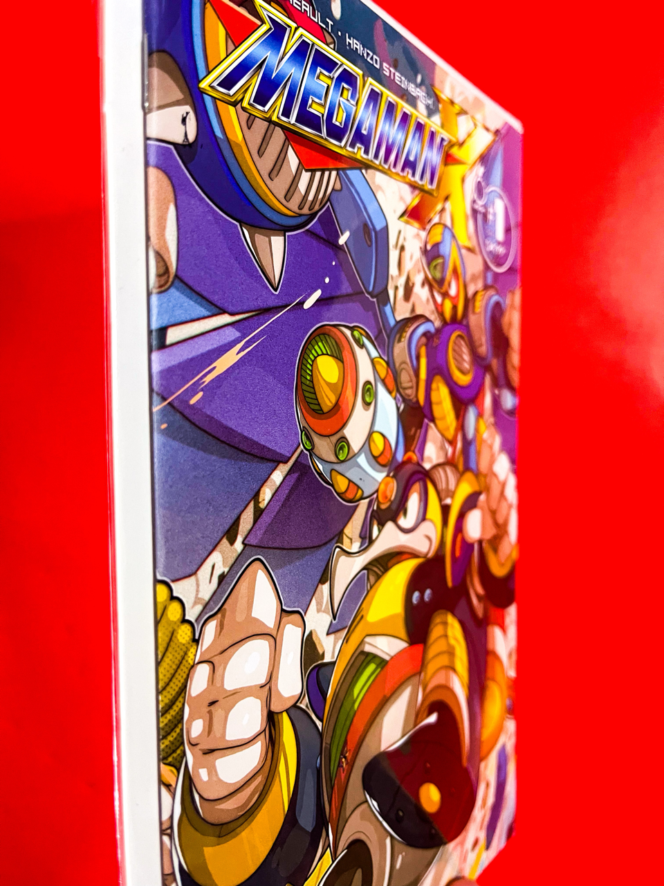 Spine of Mega Man X #1 | Edwin Huang Cover