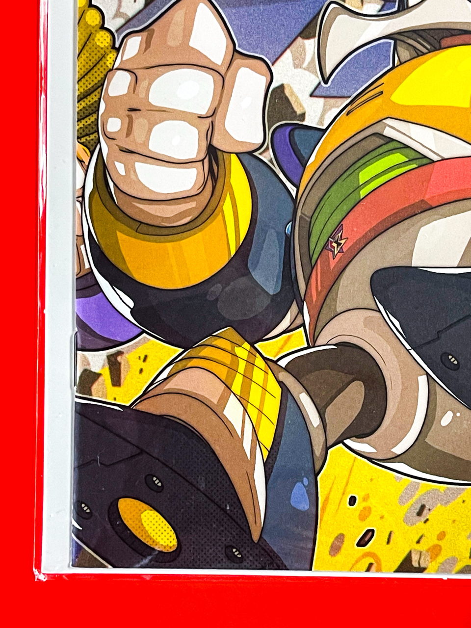 Bottom left corner of Mega Man X #1 | Edwin Huang Cover