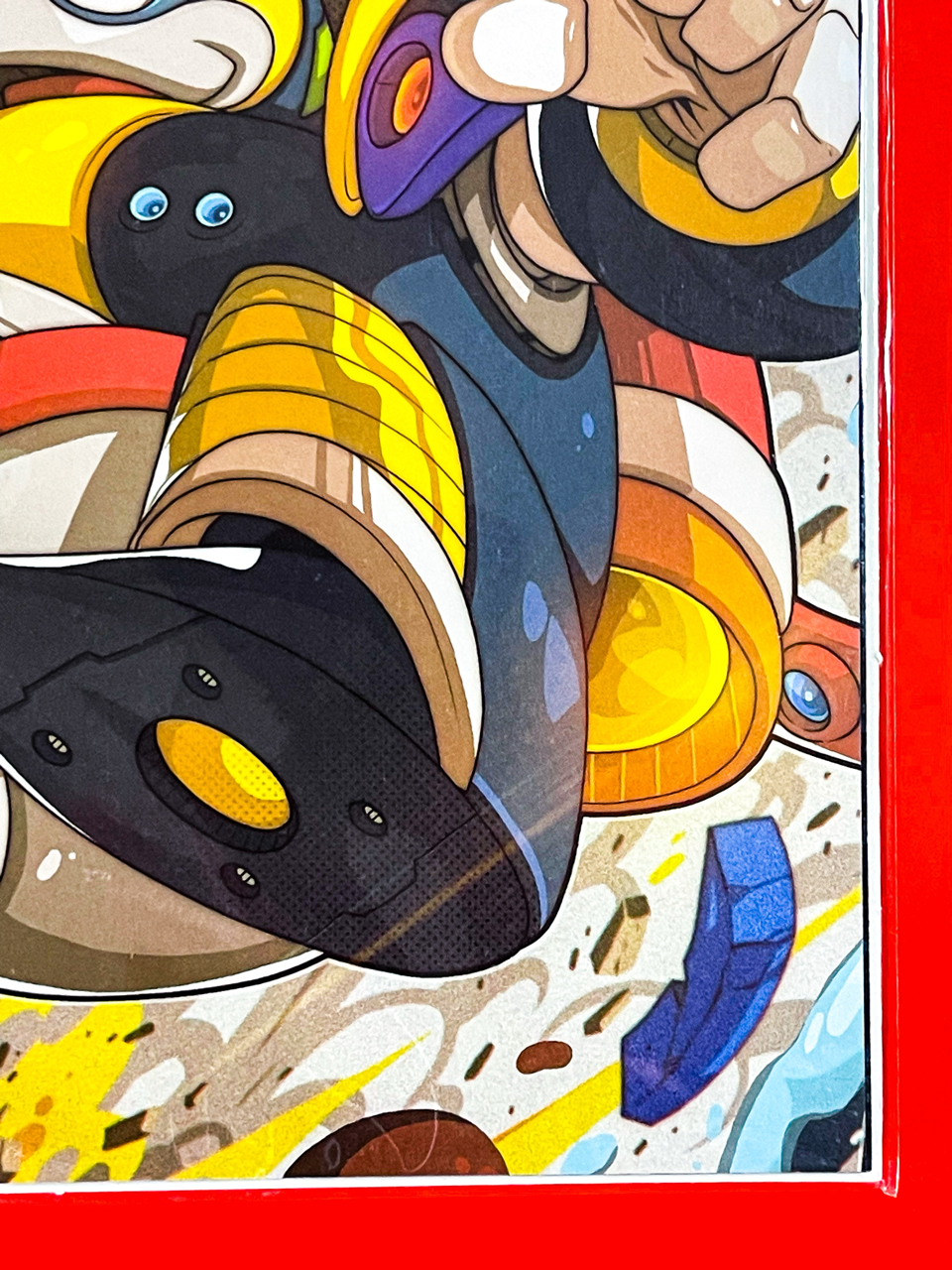 Bottom right corner of Mega Man X #1 | Edwin Huang Cover