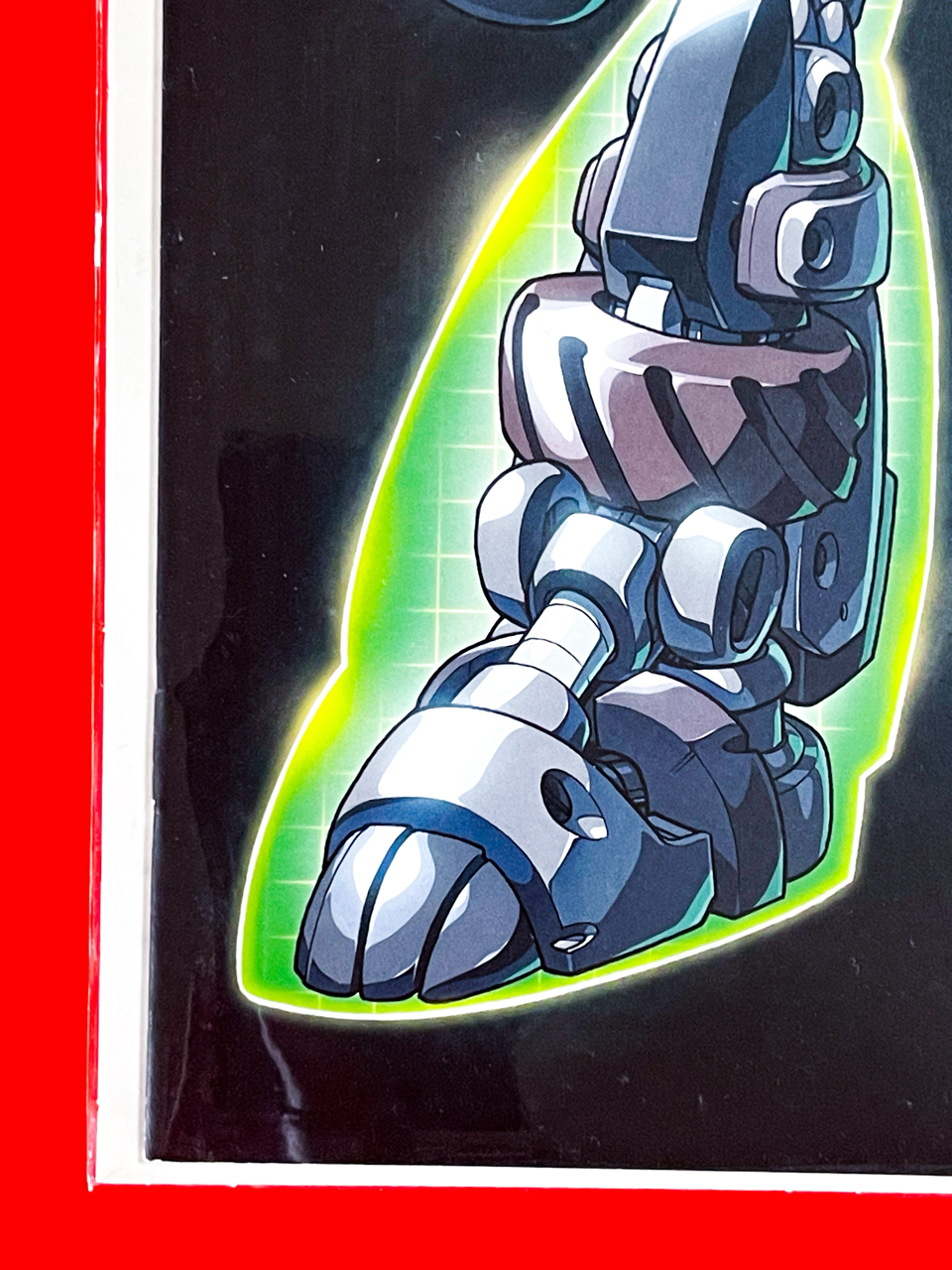 Bottom left corner of Mega Man X Timelines #1 | Edwin Huang Cover