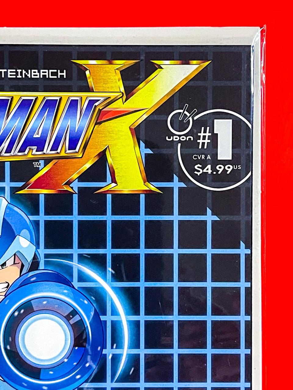 Top right corner of Mega Man X #1 | Hanzo Steinbach Cover