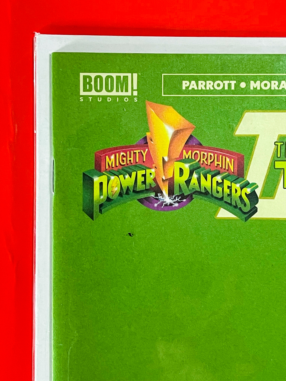 Top left corner of Mighty Morphin Power Rangers & Teenage Mutant Ninja Turtles II #1