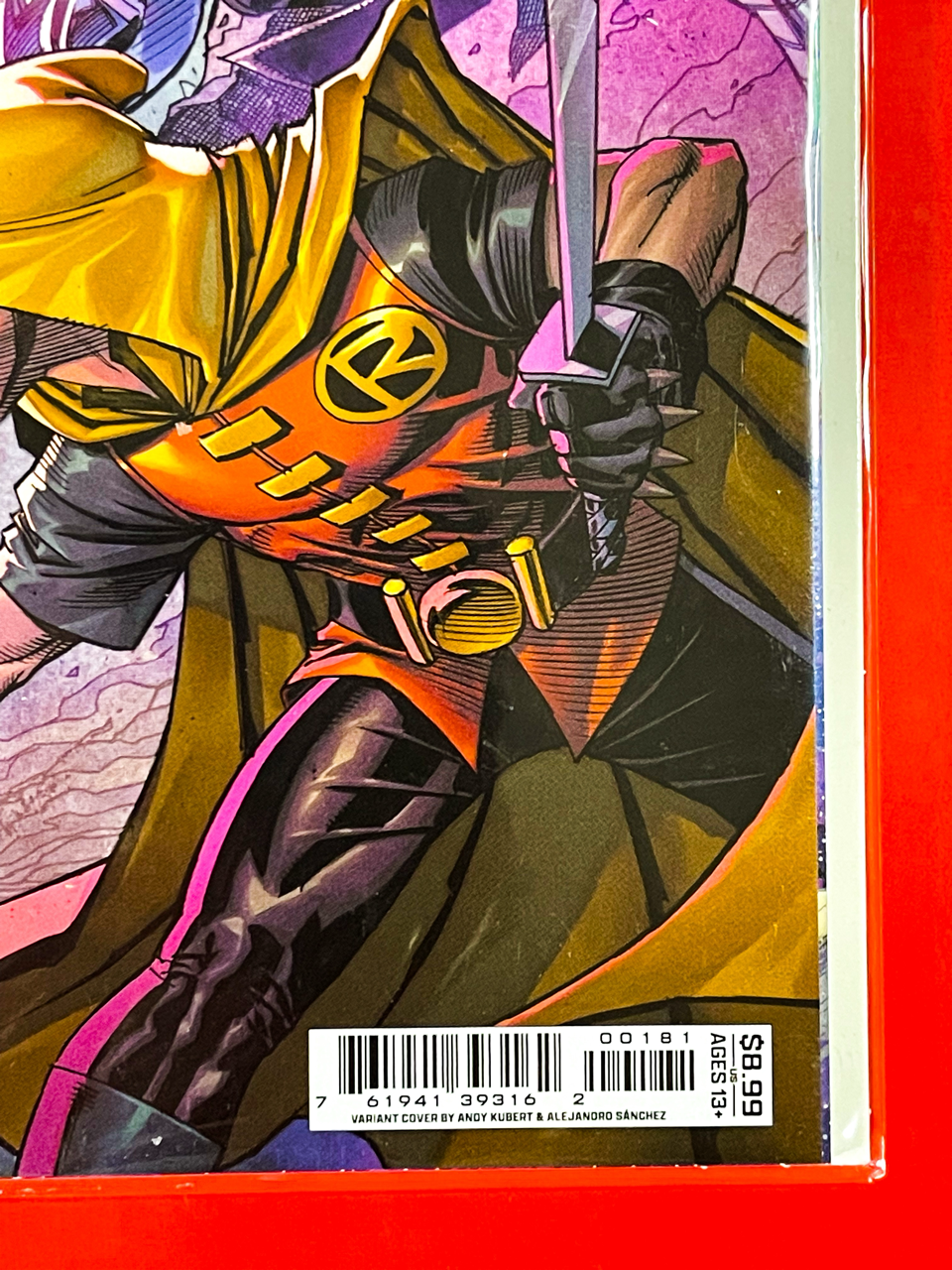 Bottom right corner of Batman & Deadpool #1 | Alejandro Sanchez & Andy Kubert Cover