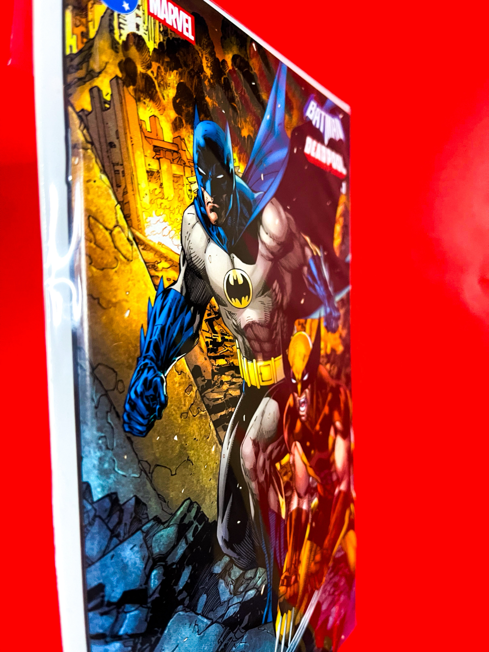 Spine of Batman & Deadpool #1 | Jim Lee & Scott Williams & Alex Sinclair Cover