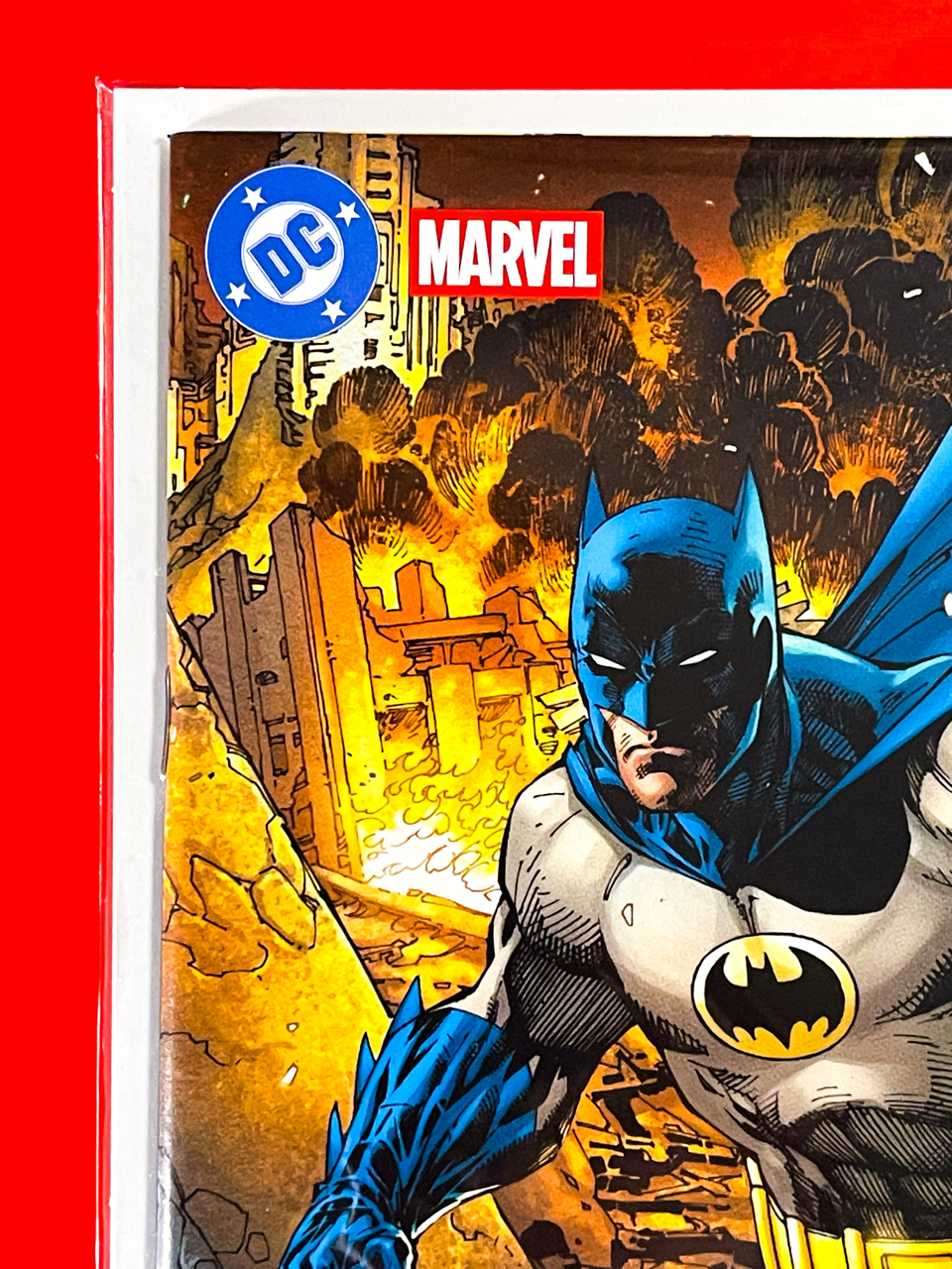 Top left corner of Batman & Deadpool #1 | Jim Lee & Scott Williams & Alex Sinclair Cover