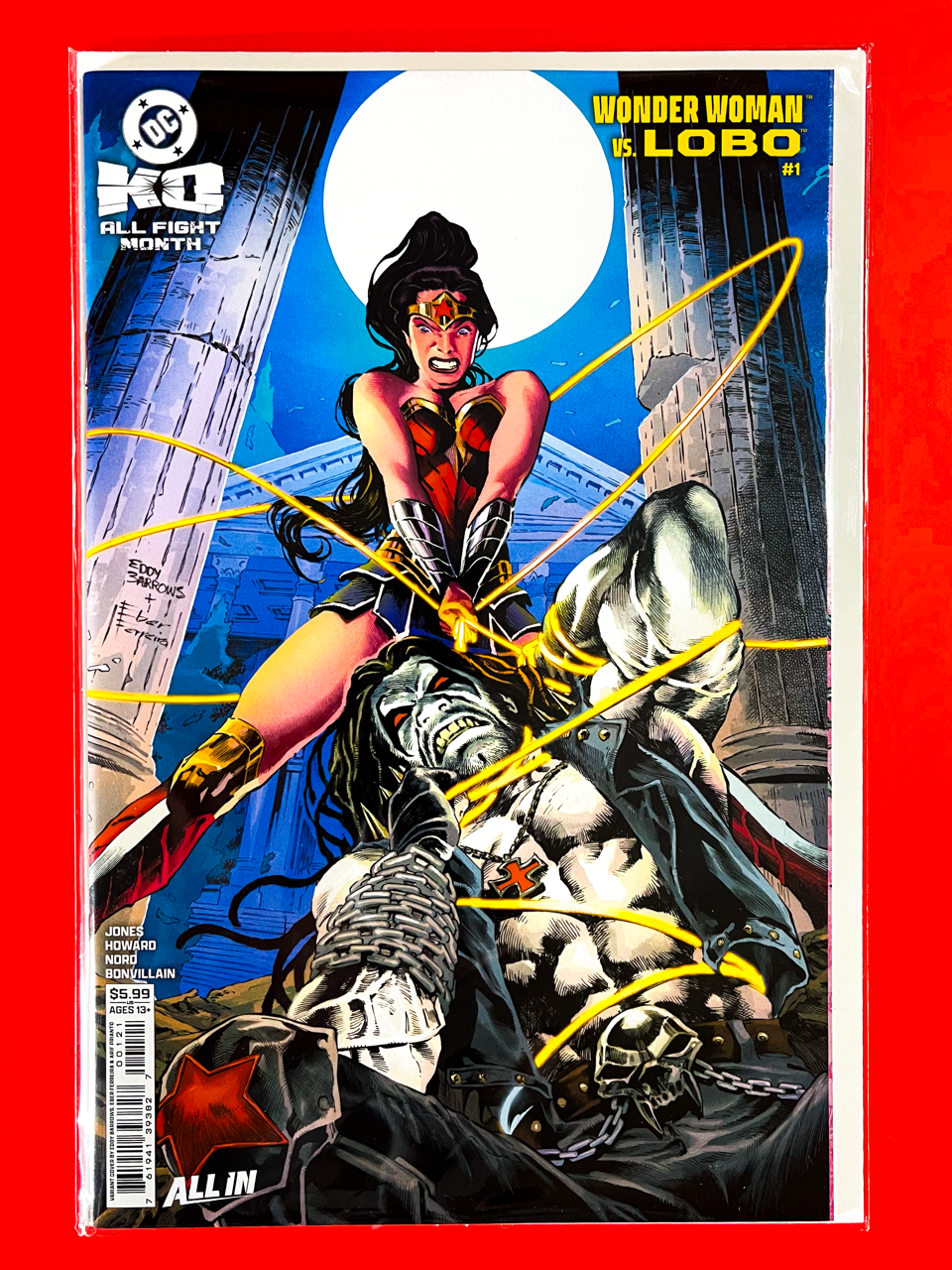 DC K.O Wonder Woman vs. Lobo #1 | Eddy Barrows & Eber Ferreira & Arif Prianto Cover