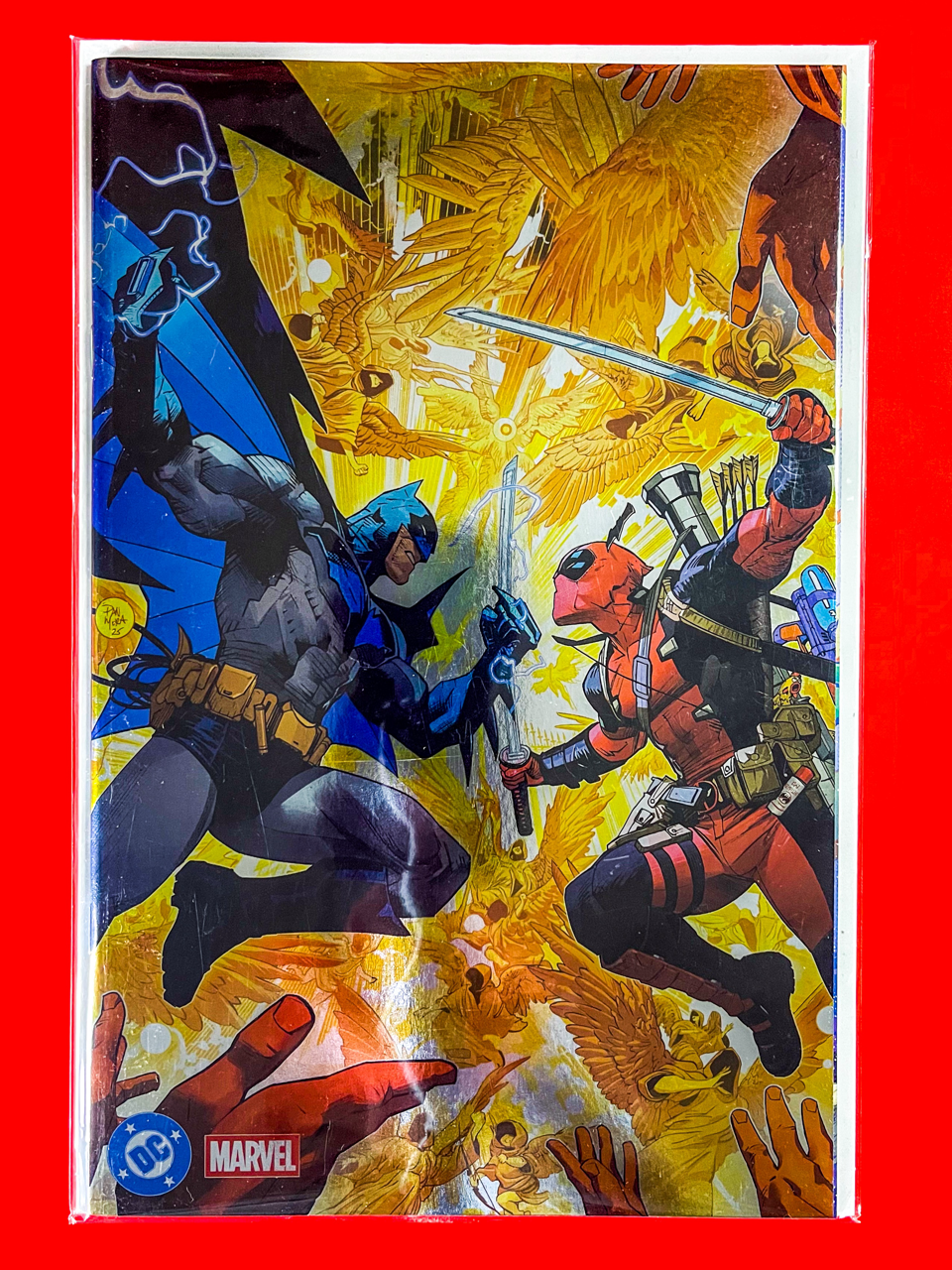 Main Cover of Batman & Deadpool #1 | Dan Mora Cover