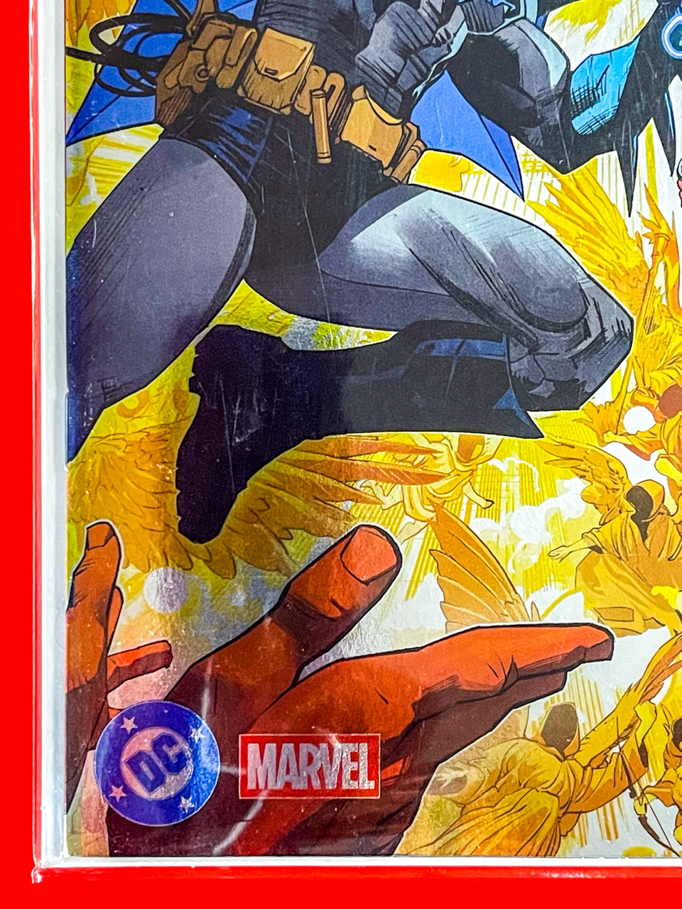 Bottom left corner of Batman & Deadpool #1 | Dan Mora Cover
