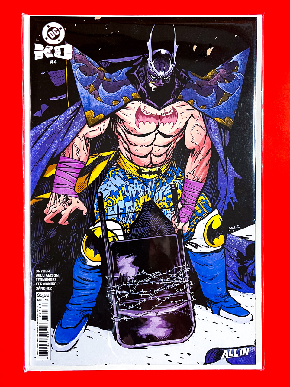 Main Cover of DC K.O #4 | Daniel Warren Johnson & Mike Spicer Cover