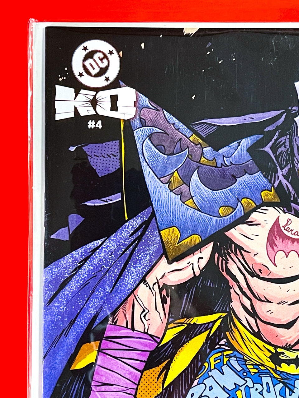 Top left corner of DC K.O #4 | Daniel Warren Johnson & Mike Spicer Cover