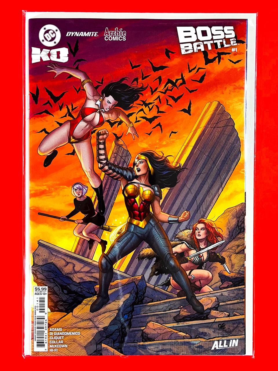 Main Cover of DC K.O Boss Battle #1 | Frank Cho & Sabine Rich Cover