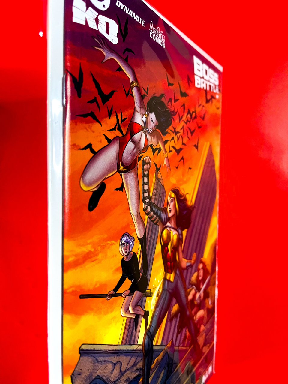 Spine of DC K.O Boss Battle #1 | Frank Cho & Sabine Rich Cover