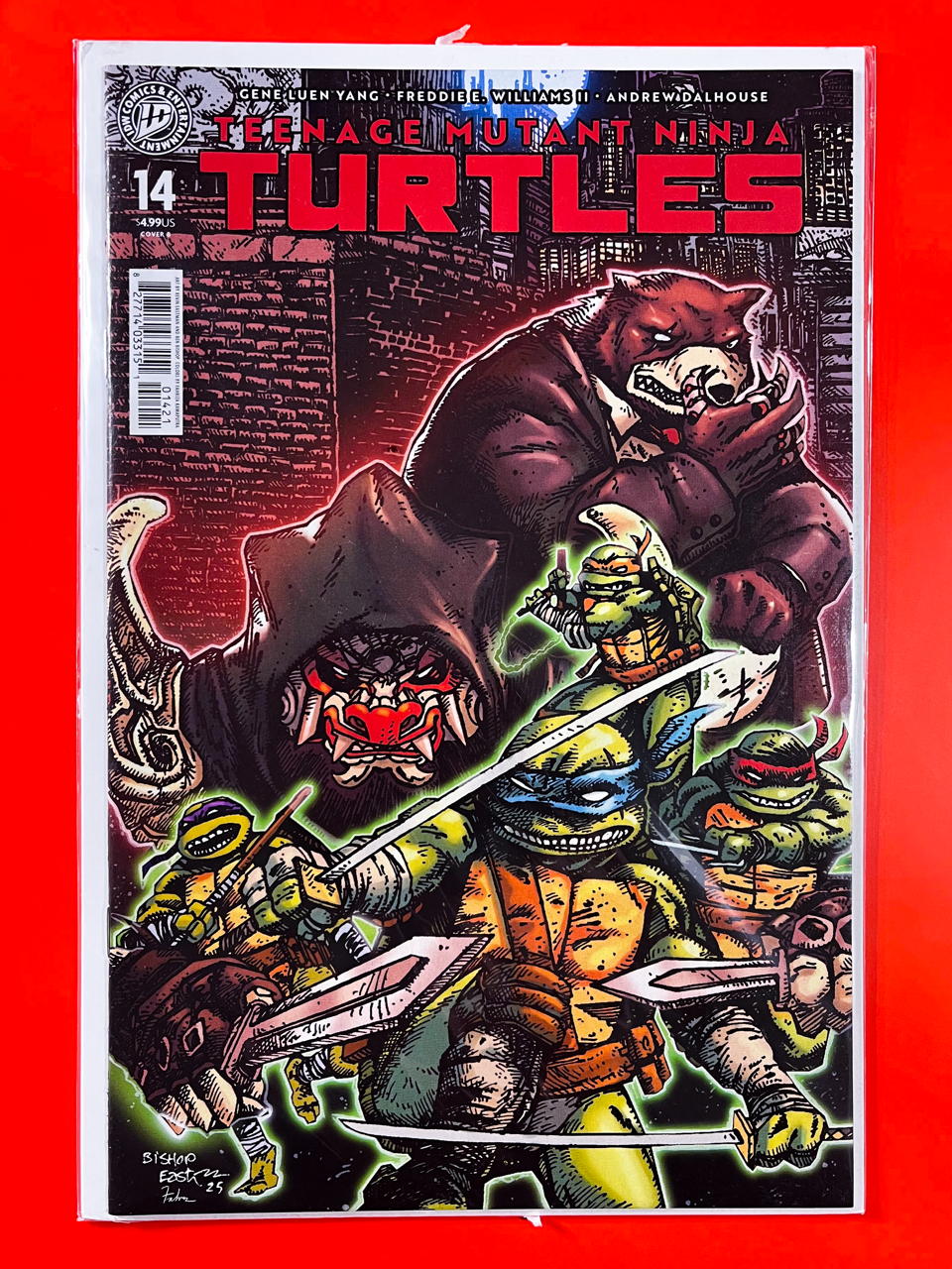 Teenage Mutant Ninja Turtles #14 | Kevin Eastman & Ben Bishop Cover