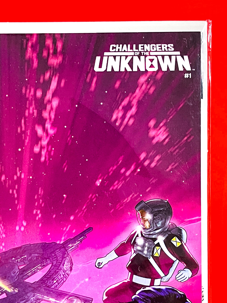 Top right corner of Challengers of the Unknown #1 | Taurin Clarke Cover