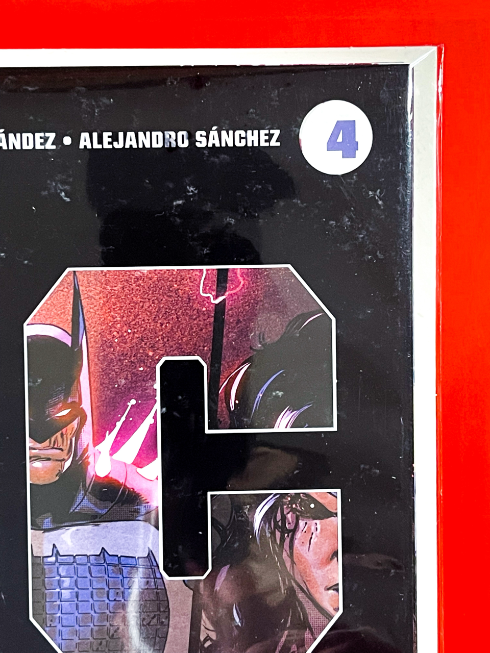 Top right corner of DC K.O #4 | Alejandro Sanchez Cover