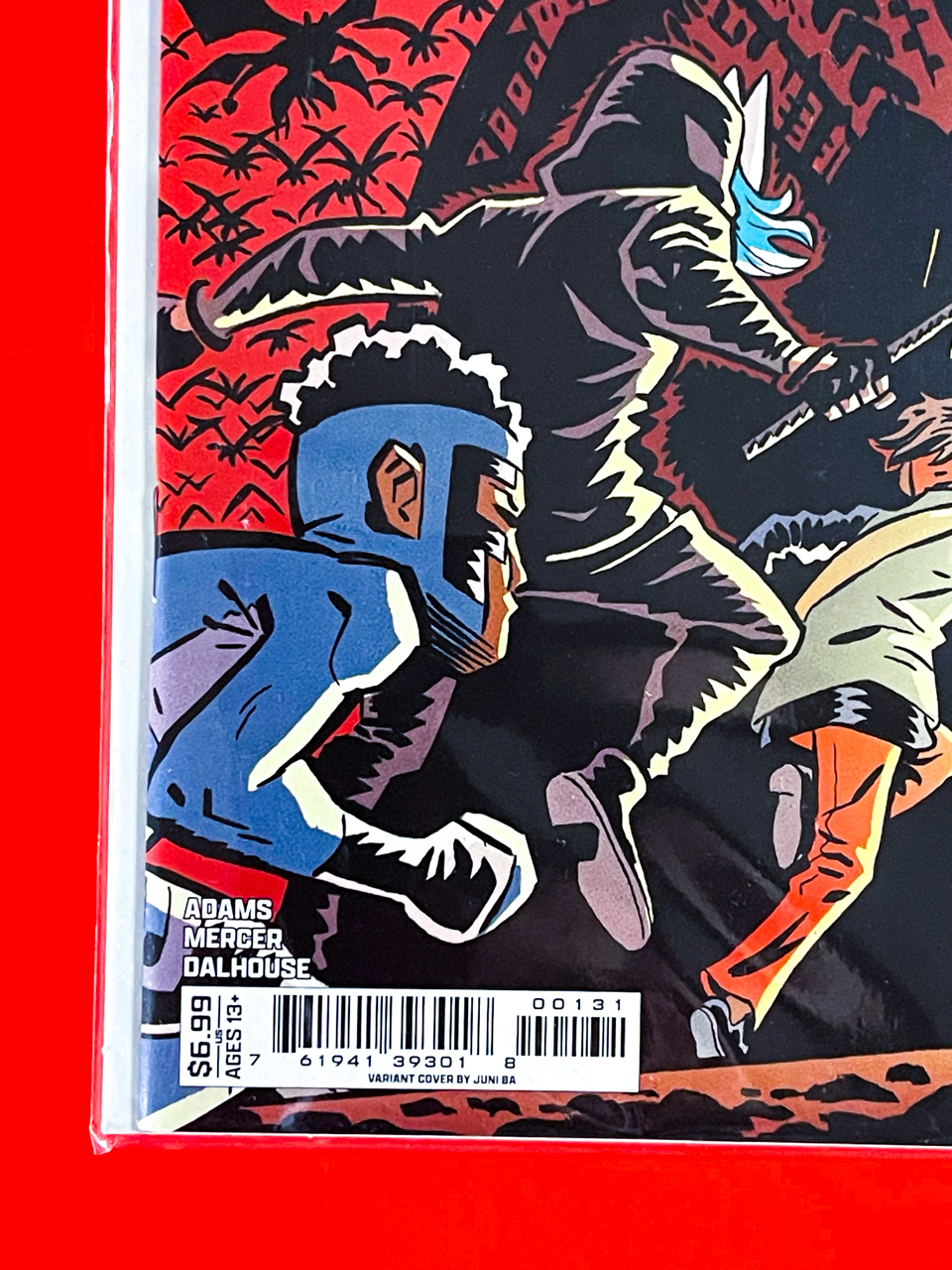 Bottom left corner of DC K.O: The Kids Are All Fight Special #1 | Juni Ba Cover