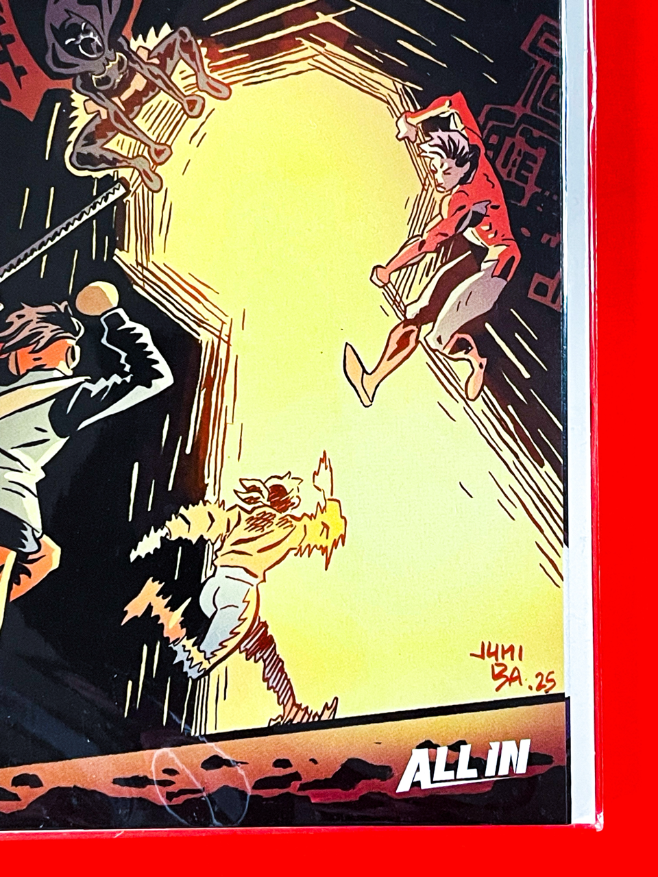 Bottom right corner of DC K.O: The Kids Are All Fight Special #1 | Juni Ba Cover
