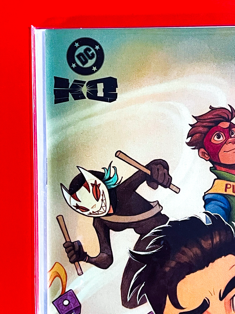 Top left corner of DC K.O: The Kids Are All Fight #1 | Chrissie Zullo-Uminga Cover