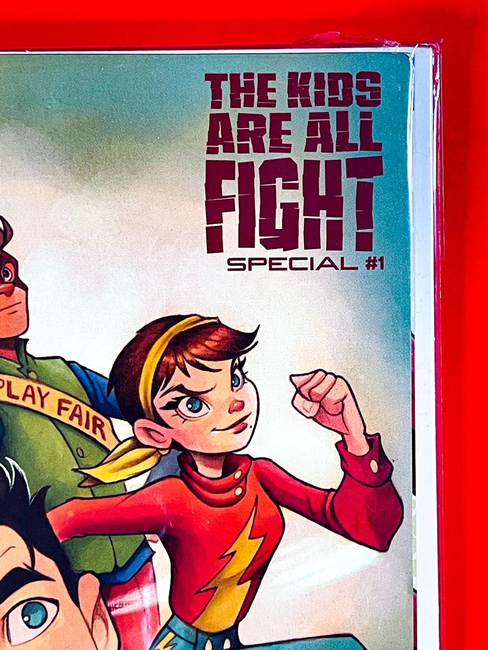 Top right corner of DC K.O: The Kids Are All Fight #1 | Chrissie Zullo-Uminga Cover