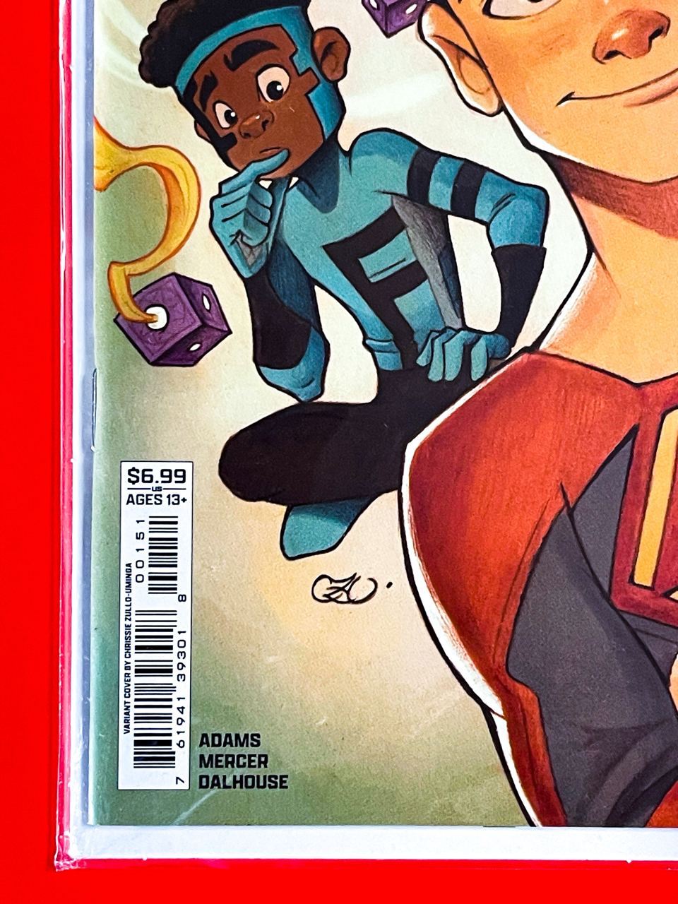Bottom left corner of DC K.O: The Kids Are All Fight #1 | Chrissie Zullo-Uminga Cover