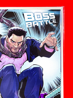 Top right corner of DC K.O Boss Battle #1 | Gleb Melnikov Cover