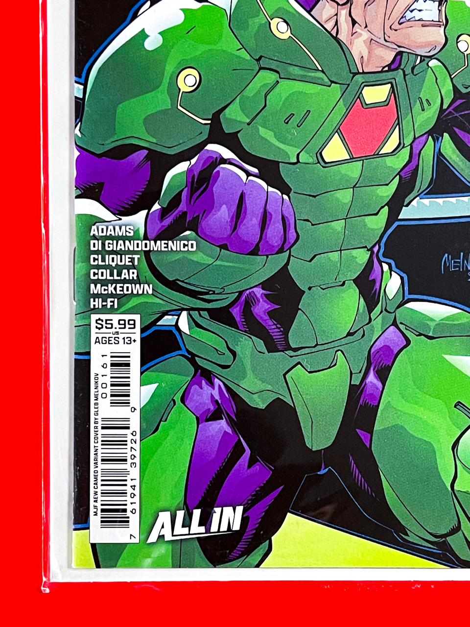 Bottom left corner of DC K.O Boss Battle #1 | Gleb Melnikov Cover