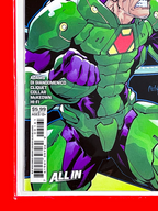 Bottom left corner of DC K.O Boss Battle #1 | Gleb Melnikov Cover