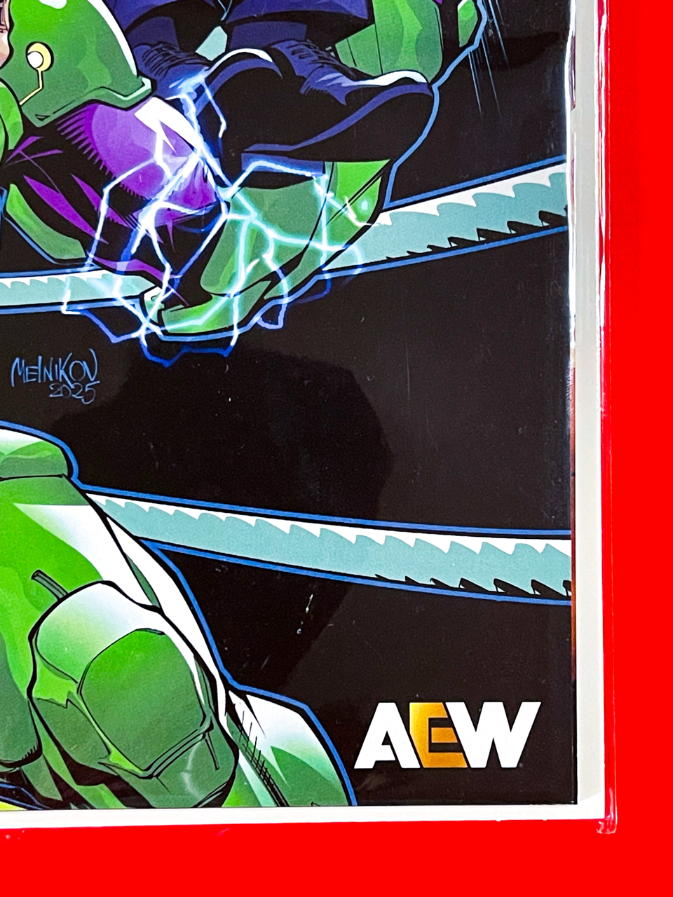 Bottom right corner of DC K.O Boss Battle #1 | Gleb Melnikov Cover