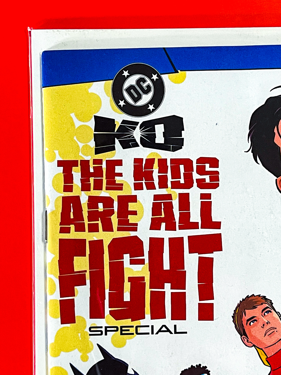 Top left corner of DC K.O: The Kids Are All Fight #1 | Bruno Redondo Cover