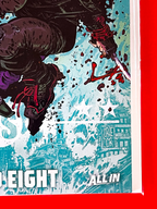 Bottom right corner of DC K.O: Red Hood vs The Joker #1 | Jorge Corona & Sarah Stern Cover