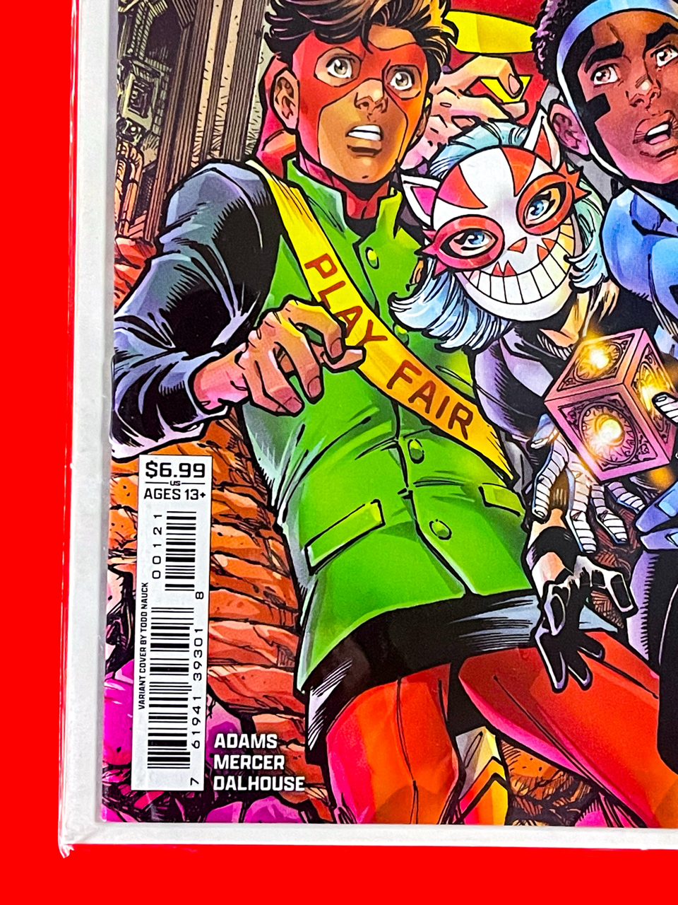 Bottom left corner of DC K.O: The Kids Are All Fight #1 | Todd Nauck Cover