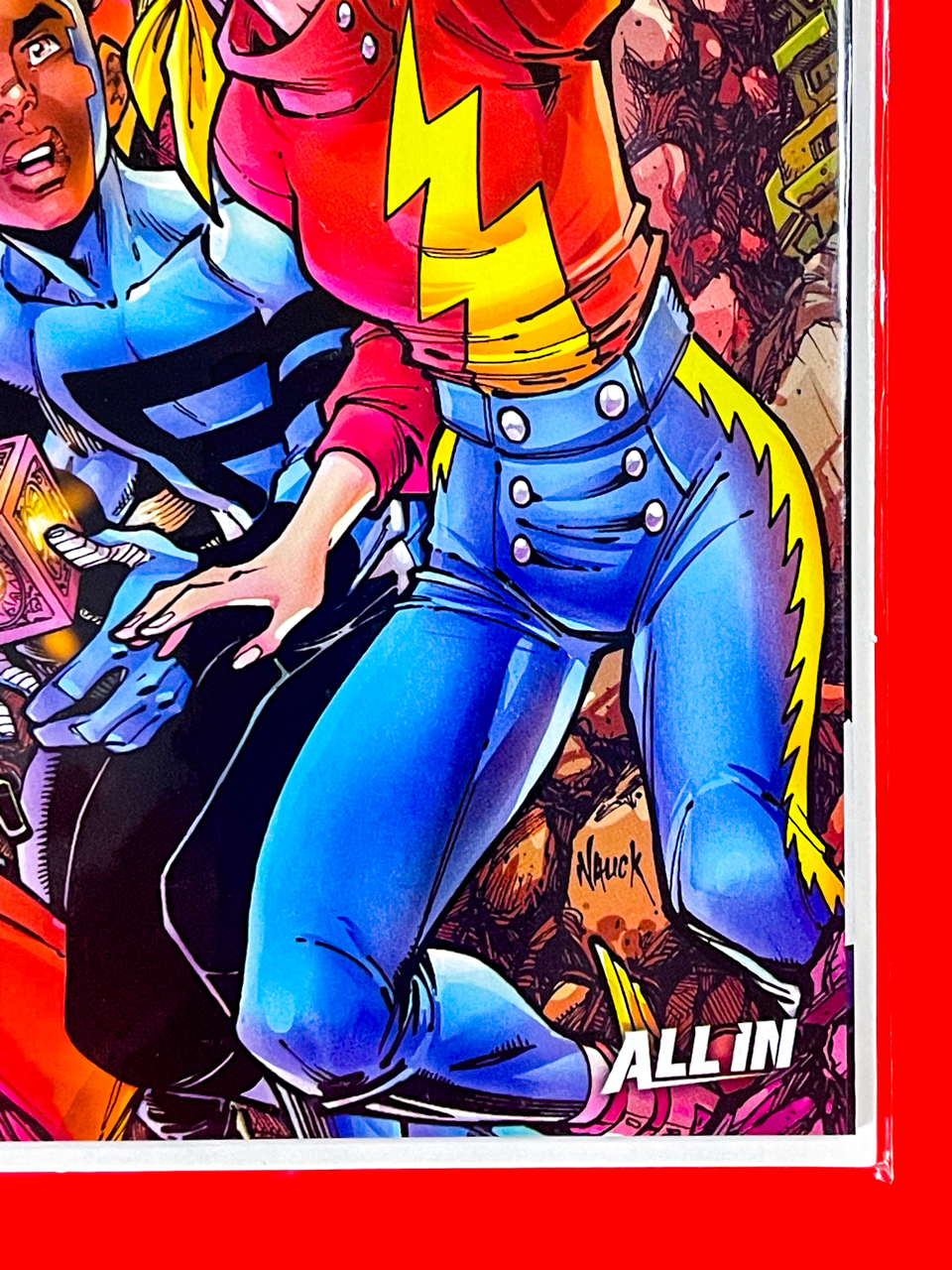 Bottom right corner of DC K.O: The Kids Are All Fight #1 | Todd Nauck Cover