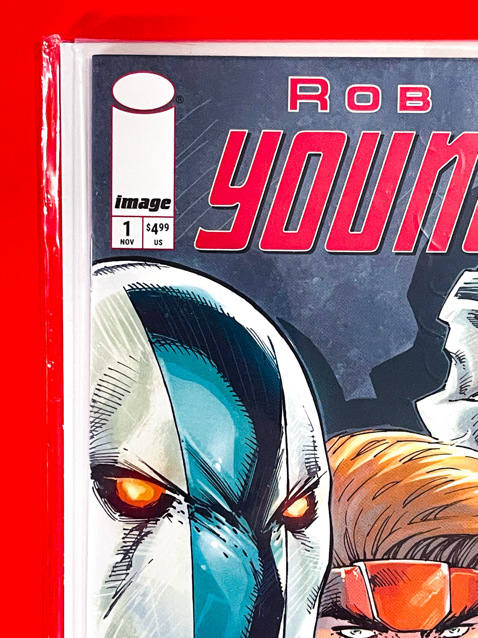 Top left corner of Youngblood #1 | Rob Liefeld Cover