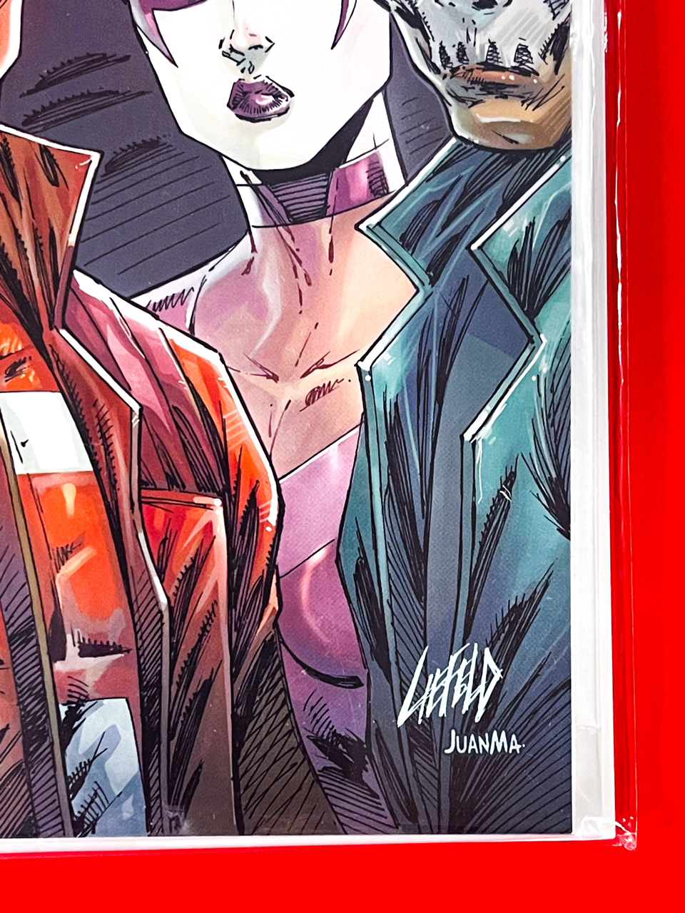 Bottom right corner of Youngblood #1 | Rob Liefeld Cover