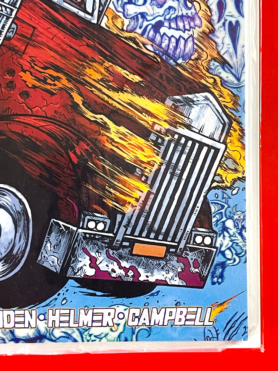 Bottom right corner of Big Rig #1 | Maria Wolf Cover