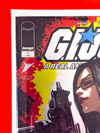 Top left corner of GI Joe: A Real American Hero #1 | Kael Ngu Cover