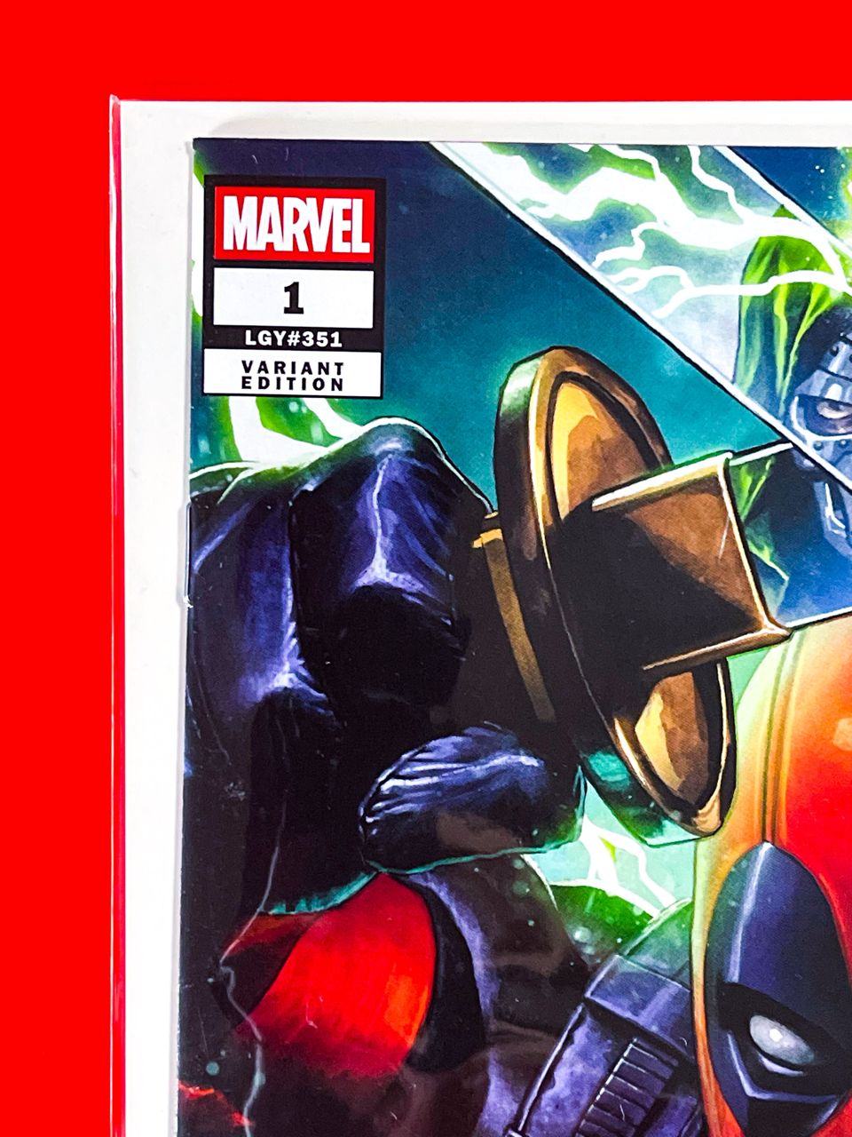 Top left corner of Deadpool: Wade Wilson #1 | Mico Suayan Cover