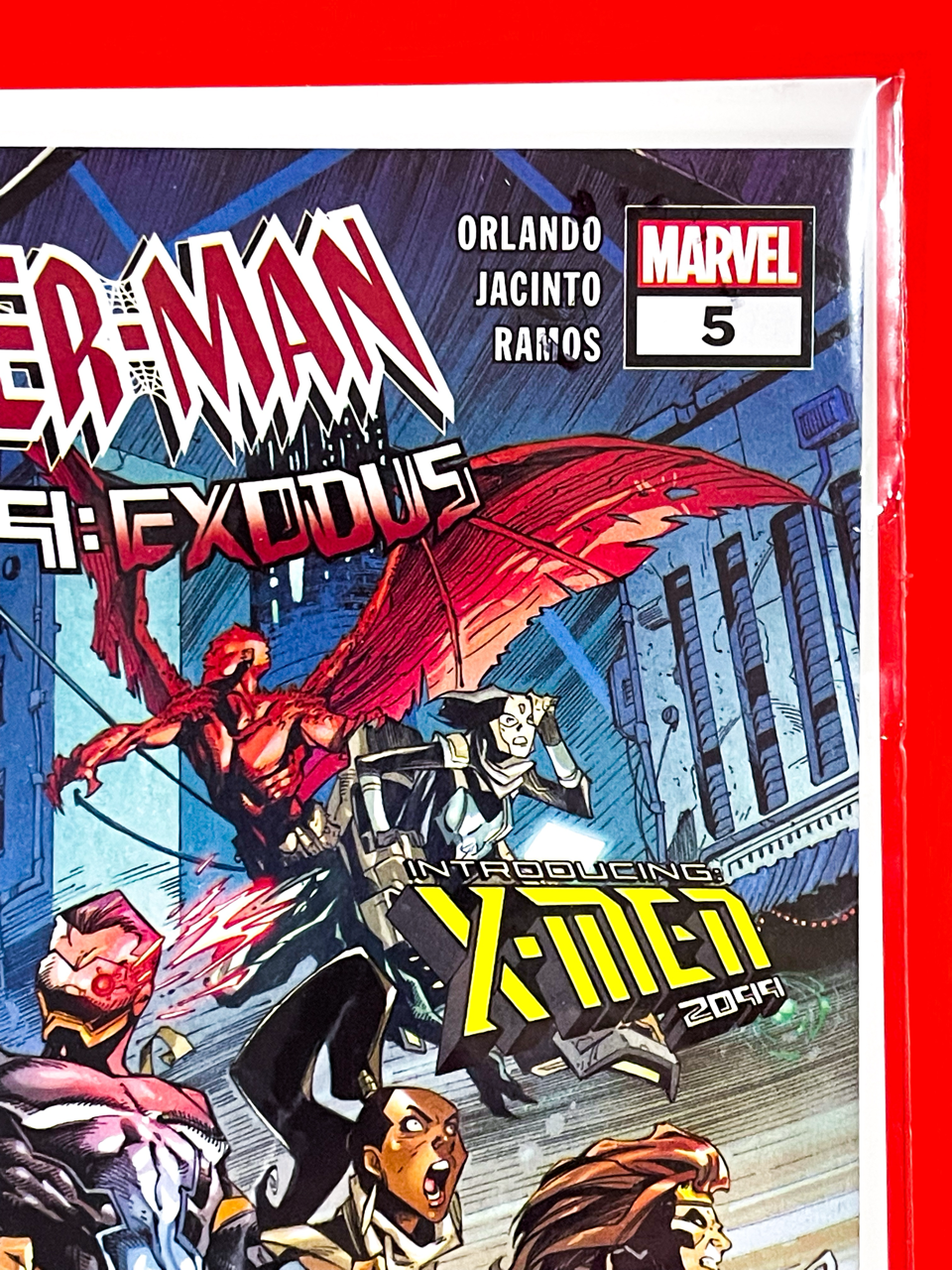 Top right corner of Spider-Man 2099: Exodus #5 | Ryan Stegman Cover