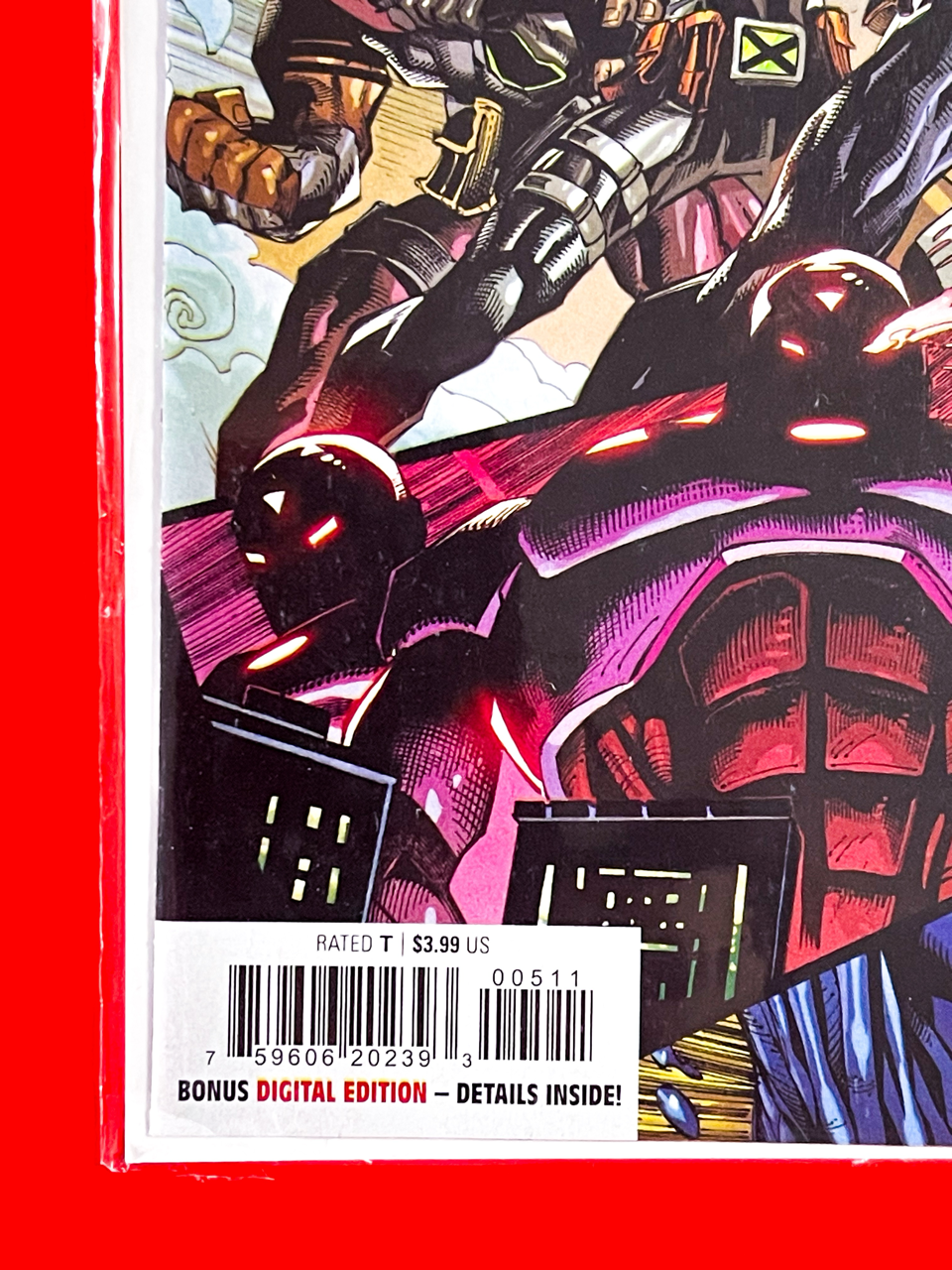 Bottom left corner of Spider-Man 2099: Exodus #5 | Ryan Stegman Cover