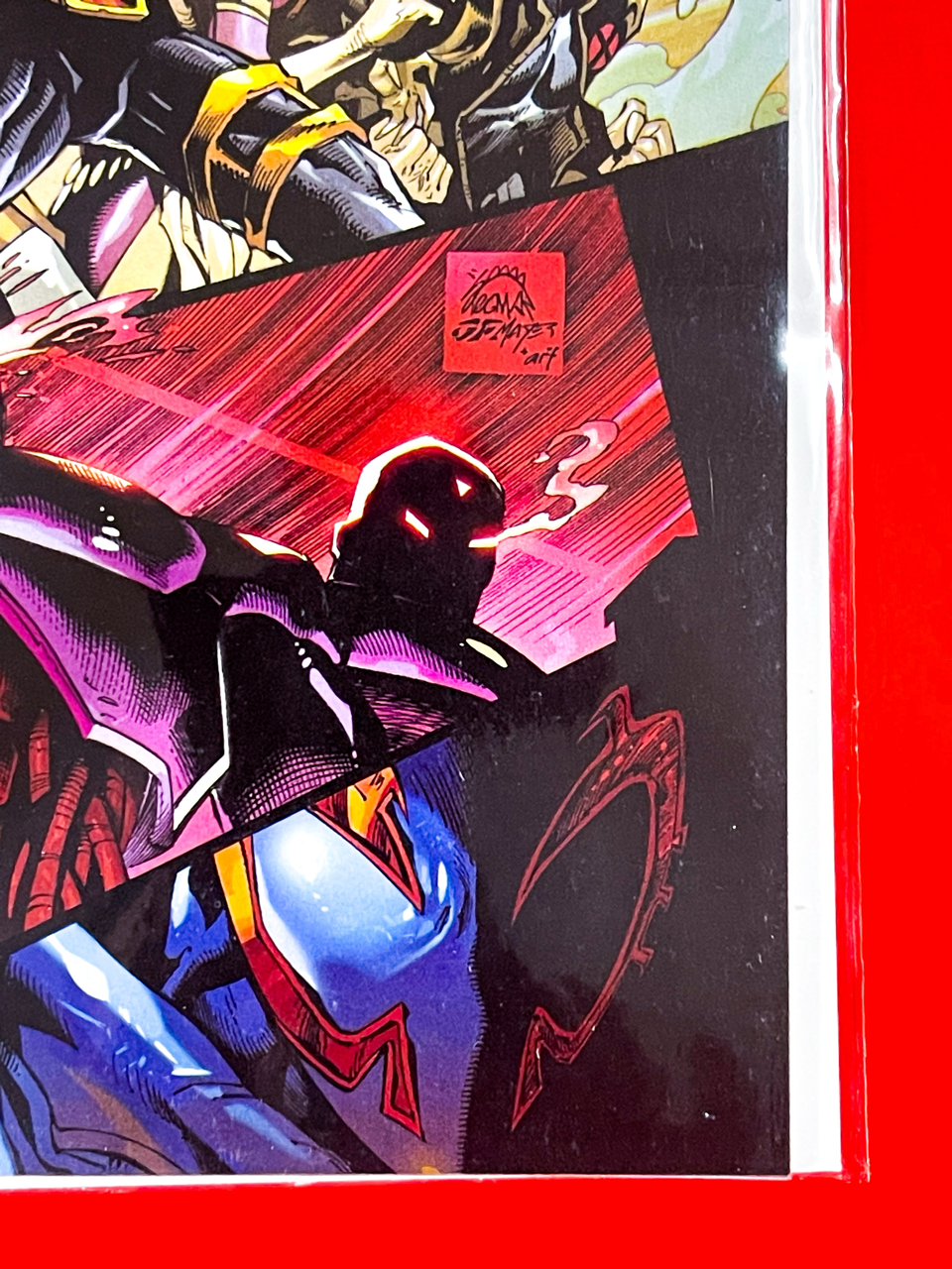 Bottom right corner of Spider-Man 2099: Exodus #5 | Ryan Stegman Cover