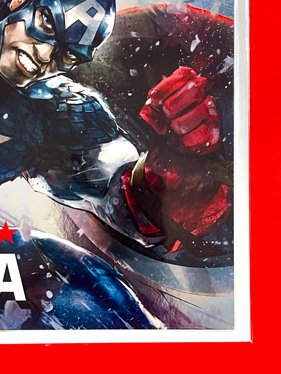 Bottom right corner of Captain America #6 | Ivan Tao Cover