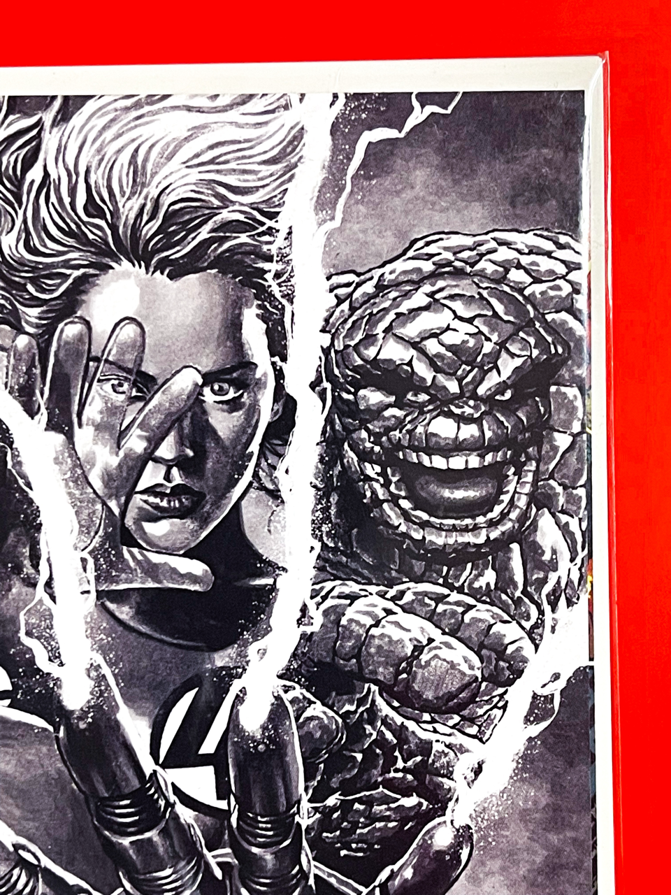 Top right corner of Fantastic Four #1 | Mico Suayan Cover